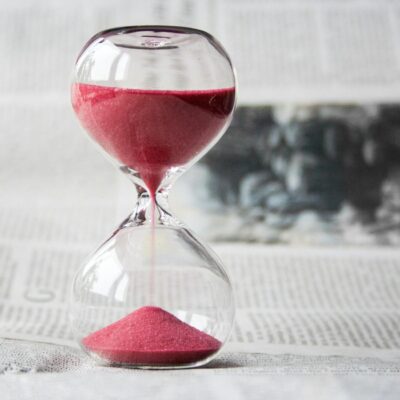 clear glass with red sand grainer