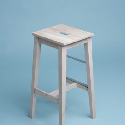 beige wooden bar stool